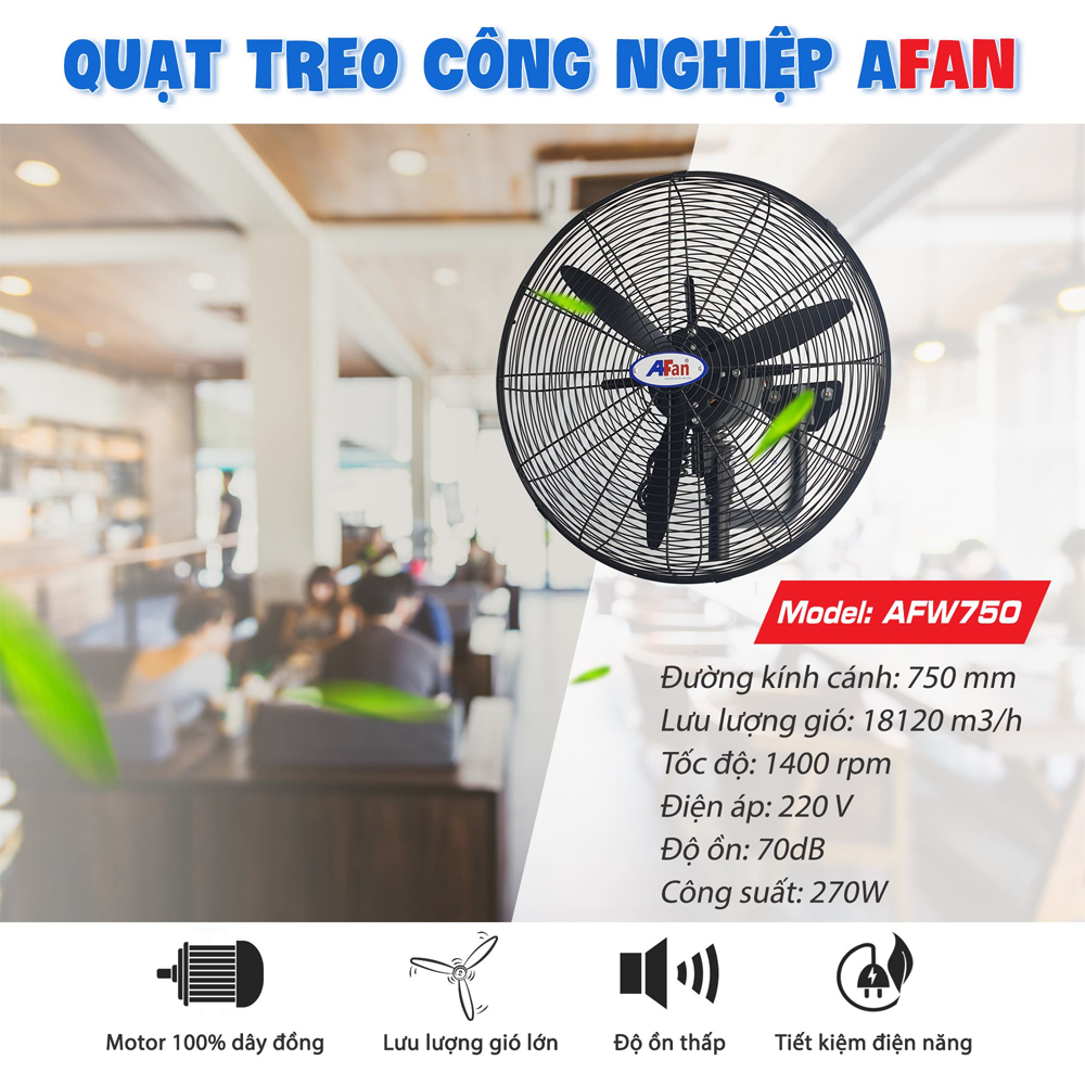 Quạt treo công nghiệp AFan AFW-750
