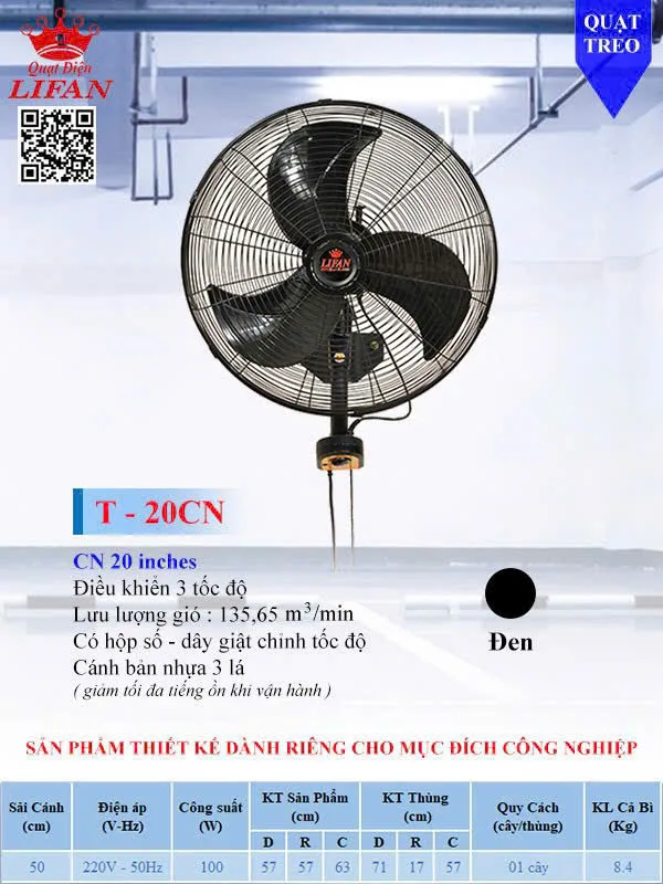 Quạt Treo Công Nghiệp Lifan T-20CN