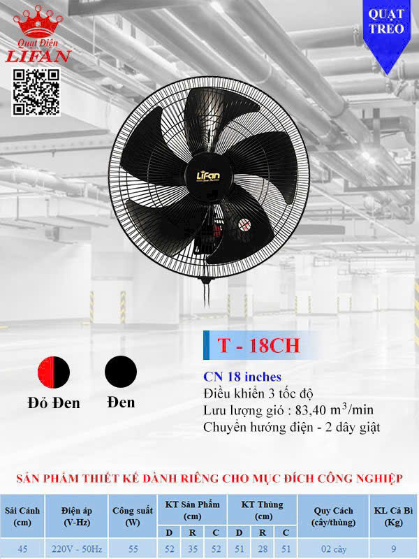 Quạt treo Lifan T-18CH