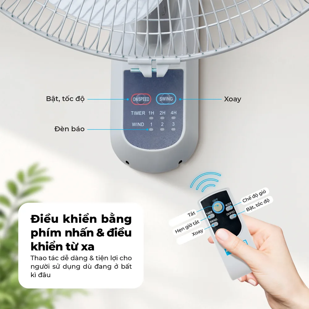 Quạt treo tường AC 3 cánh AWF04A163