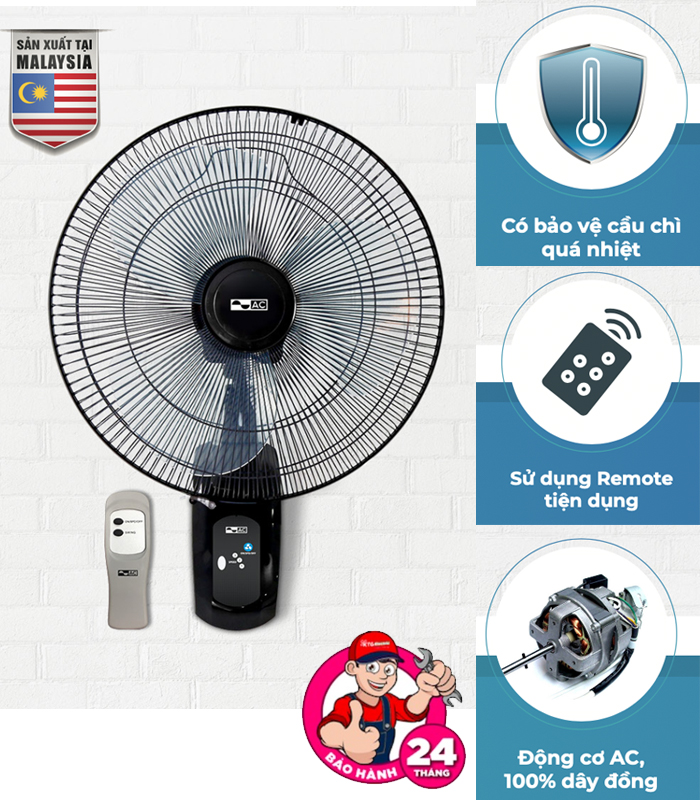 Quạt treo tường AC AWF01A163