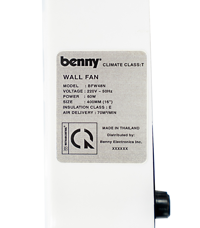 Quạt treo tường Benny BFW48N