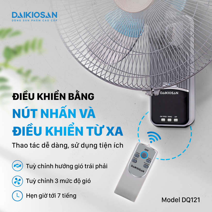 Quạt treo tường Daikiosan DQ121