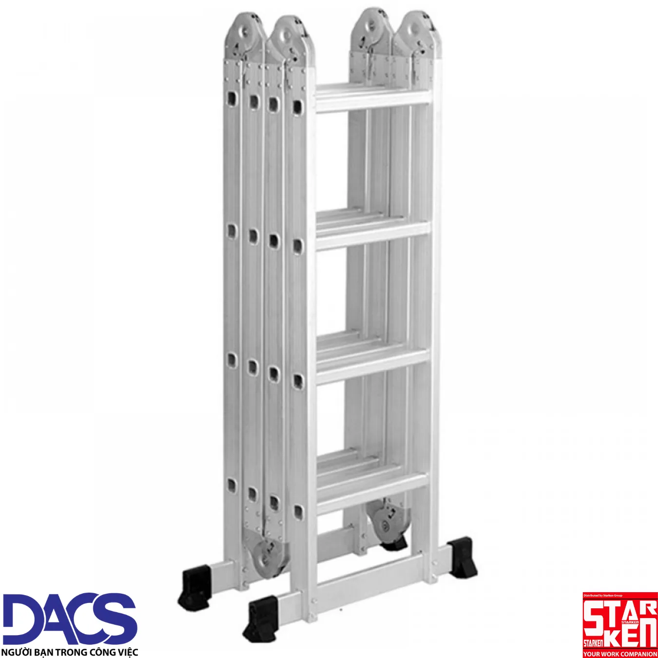 Thang nhôm gấp 4 khúc Starken ST404H