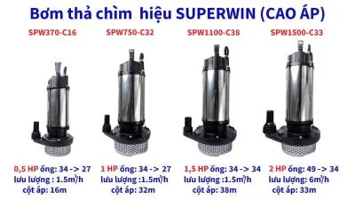 Máy bơm chìm Super win SPW750-C32