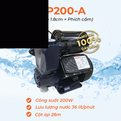Máy bơm nước nóng tăng áp điện tử Nanoco NSP200-A