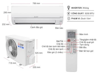 Máy lạnh Mitsubishi Electric 1HP MS-HP25VF