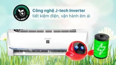 Máy lạnh Sharp Inverter 1.5 HP AH-XP13BSW