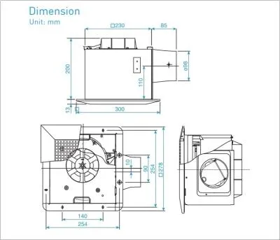 Quạt hút âm trần Panasonic FV-24CHR2