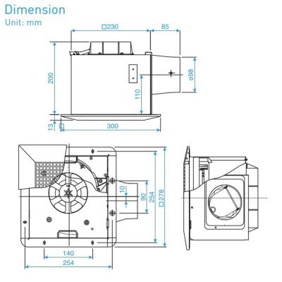 Quạt hút âm trần Panasonic FV-24CHRV2