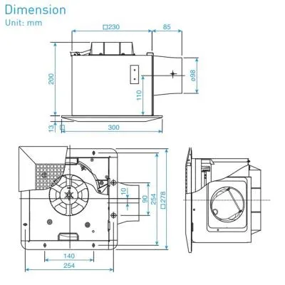 Quạt hút âm trần Panasonic FV-24CHRV2