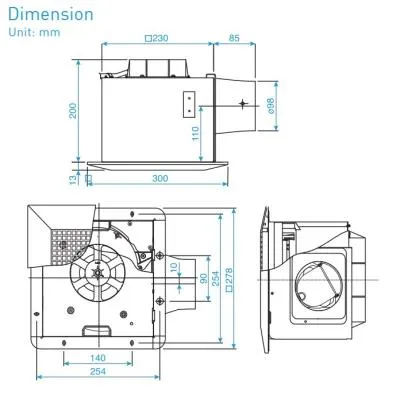 Quạt hút âm trần Panasonic FV-24CURV2