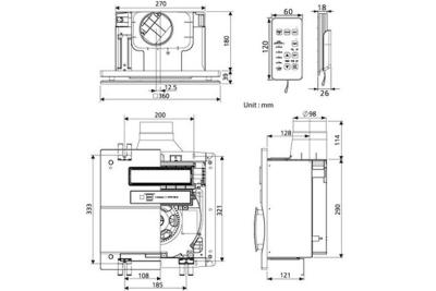 Quạt Hút Âm Trần Panasonic FV-30BG3