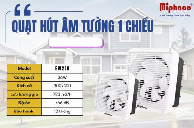 Quạt hút âm tường 1 chiều Miphaco EW-250