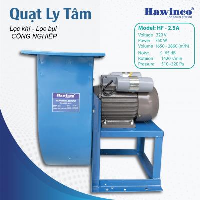 Quạt hút khói bếp ly tâm Ha.winco HF 2.5A 750W