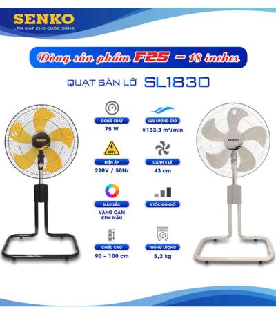 Quạt sàn chân rút Senko SL1830