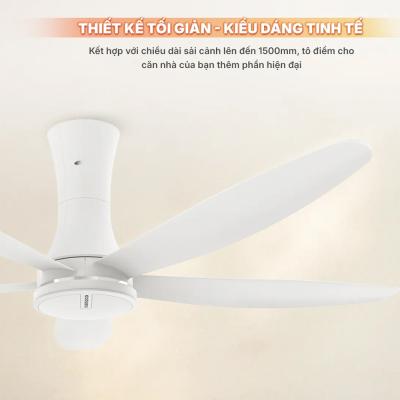 Quạt trần 5 cánh Nanoco NCF6051-W