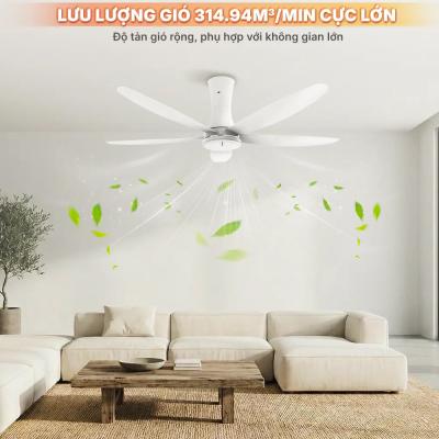 Quạt trần 5 cánh Nanoco NCF6051-W