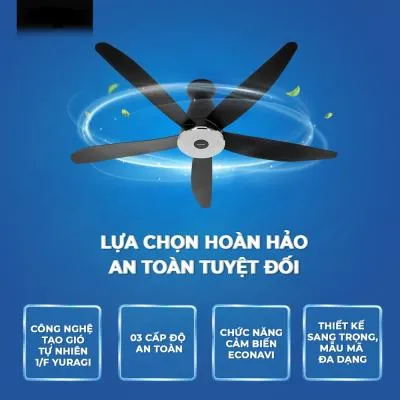 Quạt trần 5 cánh Panasonic F-60XDN