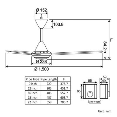 Quạt trần Panasonic F-60MZ2