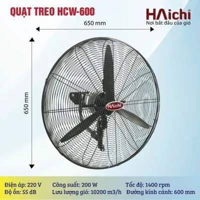 Quạt treo công nghiệp Haichi HCW 600SM