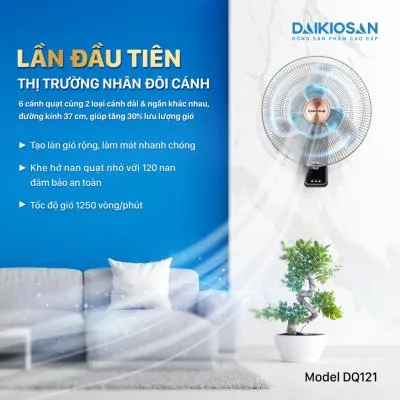 Quạt treo tường Daikiosan DQ121