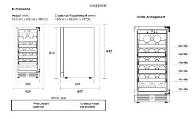 Tủ ướp rượu Kadeka KN-39WR