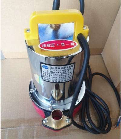 Máy bơm thả chìm vỏ gang Super Win DC 12V