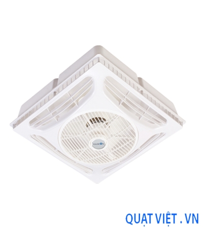 Quạt đảo dạng hộp ốp trần FU003 (viền xi mạ Inox)
