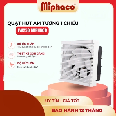 Quạt hút âm tường 1 chiều Miphaco EW-250