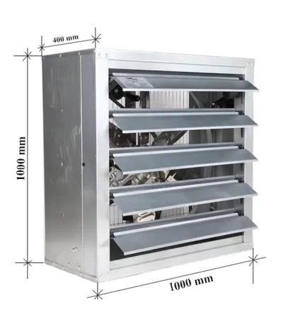 Quạt thông gió vuông cánh inox Ha.winco HSB 1000