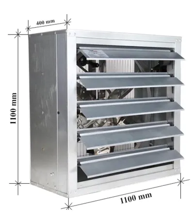 Quạt thông gió vuông cánh inox Ha.winco HSB 1100