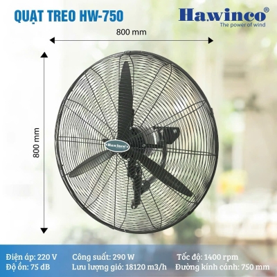 Quạt treo công nghiệp Ha.winco HW 750c